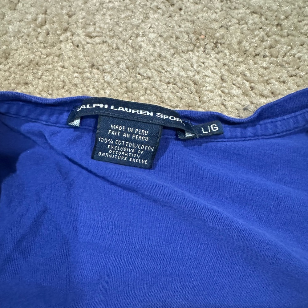 Ralph Lauren Sport Blue T-Shirt - Picture 2 of 2